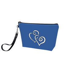 Load image into Gallery viewer, Ti Amo I love you- Exclusive Brand  - San Marino - Double White Heart - Sling Cosmetic Bag
