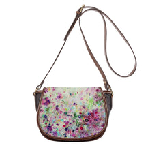 Load image into Gallery viewer, Ti Amo I love you - Exclusive Brand - Surf Crest Floral Pattern - Saddle Bag
