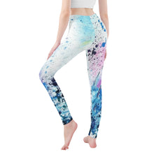 Load image into Gallery viewer, Ti Amo I love you - Exclusive Brand - Splatter - Womens / Teen Girls / Womens Plus Size - Yoga Leggings - Sizes XS-3XL
