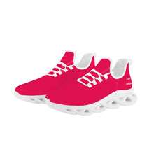 Load image into Gallery viewer, Ti Amo I love you - Exclusive Brand  - Red Ribbon - Mens / Womens - Flex Control Sneakers- White Soles
