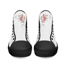 Load image into Gallery viewer, Ti Amo I love you - Exclusive Brand - High-Top Canvas Shoes - Black Soles
