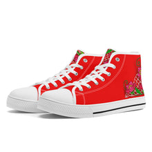 Load image into Gallery viewer, Ti Amo I love you - Exclusive Brand - High-Top Canvas Shoes - White Soles
