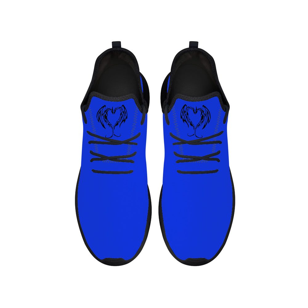 Ti Amo I love you - Exclusive Brand  - Blue Blue Eyes - Dragon Heart - Lightweight Mesh Knit Sneaker - Black Soles