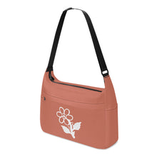 Load image into Gallery viewer, Ti Amo I love you - Exclusive Brand - Chestnut Rose 2 - White Daisy - Journey Computer Shoulder Bag
