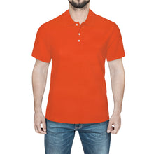 Load image into Gallery viewer, Ti Amo I love you - Exclusive Brand - Mens Neon Orange Polo Shirt
