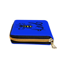 Load image into Gallery viewer, Ti Amo I love you - Exclusive Brand  - Blue Blue Eyes - Bee Kind - Zipper Purse Clutch Bag
