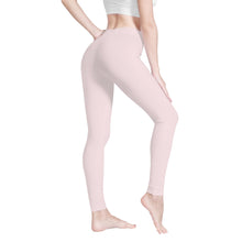 Load image into Gallery viewer, Ti Amo I love you - Exclusive Brand  - Wisp Pink - White Daisy -  Yoga Leggings
