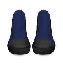 Load image into Gallery viewer, Ti Amo I love you - Exclusive Brand - High-Top Canvas Shoes - Black Soles
