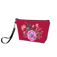 Load image into Gallery viewer, Ti Amo I love you - Exclusive Brand - Cardinal - Floral - Sling Cosmetic Bag
