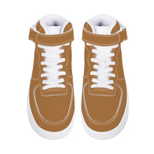 Load image into Gallery viewer, Ti Amo I love you - Exclusive Brand - Aged Copper Brown -  High Top Unisex Sneakers
