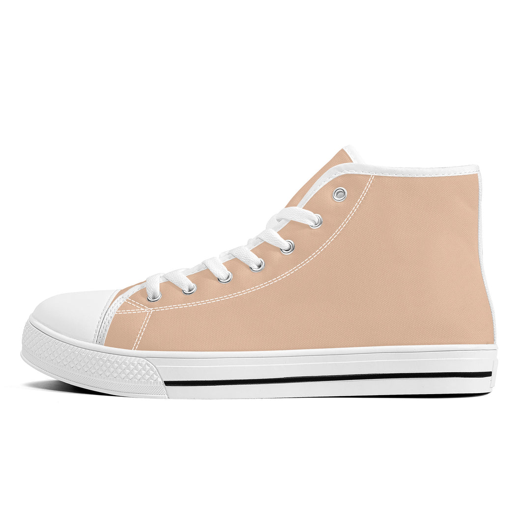 Ti Amo I love you  - Exclusive Brand  - Unisex High-Top Canvas Shoes  - White Soles