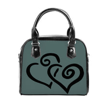 Load image into Gallery viewer, Ti Amo I love you - Exclusive Brand  - Cutty Sark - Double Black Heart -  Shoulder Handbag
