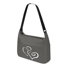 Load image into Gallery viewer, Ti Amo I love you - Exclusive Brand - Chicago - Double White Heart - Journey Computer Shoulder Bag
