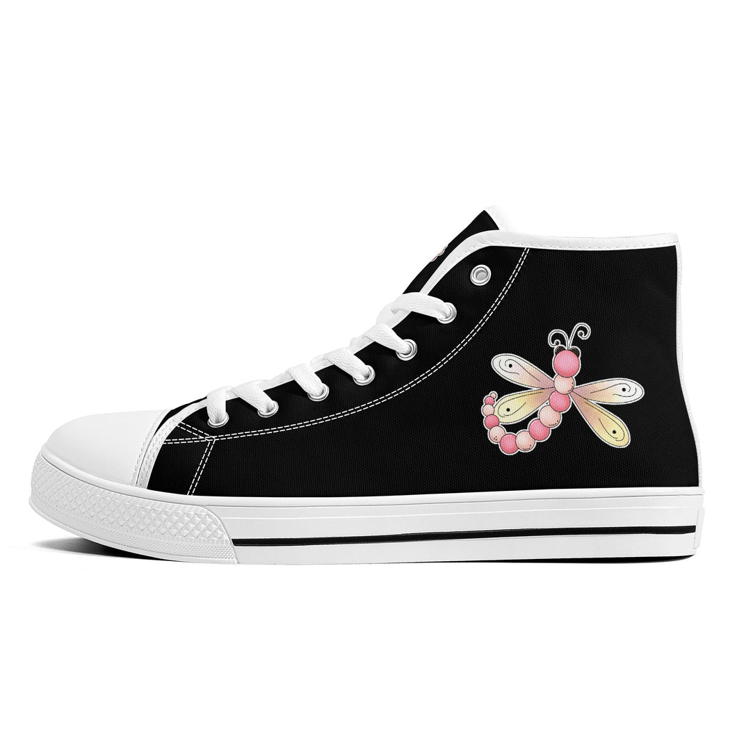 Ti Amo I love you - Exclusive Brand - High-Top Canvas Shoes - White Soles