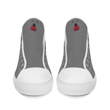 Load image into Gallery viewer, Ti Amo I love you - Exclusive Brand - High-Top Canvas Shoes - White Soles
