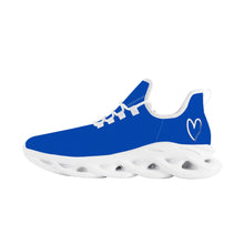 Load image into Gallery viewer, Ti Amo I love you  - Exclusive Brand - Absolute Zero Blue - White Heart - Flex Control Sneakers - White Soles
