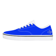 Load image into Gallery viewer, Ti Amo I love you -  Exclusive Brand  - Blue Blue Eyes - Double White Heart -  Skate Shoe - White Soles
