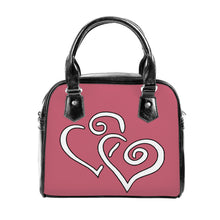 Load image into Gallery viewer, Ti Amo I love you - Contessa 2 - Double White Heart - Shoulder Handbag
