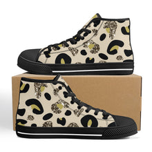 Load image into Gallery viewer, Ti Amo I love you - Exclusive Brand - High-Top Canvas Shoes - Black Soles
