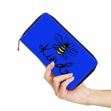 Load image into Gallery viewer, Ti Amo I love you - Exclusive Brand  - Blue Blue Eyes - Bee Kind - Zipper Purse Clutch Bag
