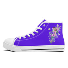 Load image into Gallery viewer, Ti Amo I love you - Exclusive Brand - High-Top Canvas Shoes - White Soles
