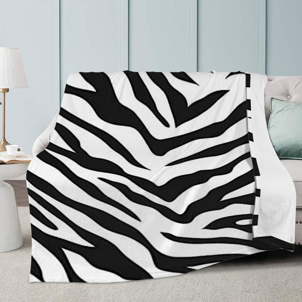 Ti Amo I love you - Exclusive Brands - Black & White - Zebra - Micro Fleece Blankets