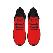 Load image into Gallery viewer, Ti Amo I love you - Exclusive Brand - Red - Skelton Hands with Heart - Mens / Womens - Lightweight Mesh Knit Sneaker - Black Soles
