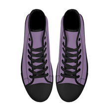 Load image into Gallery viewer, Ti Amo I love you - Exclusive Brand - High-Top Canvas Shoes - Black Soles
