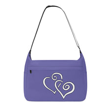 Load image into Gallery viewer, Ti Amo I love you - Exclusive Brand - Scampi - Double White Heart - Journey Computer Shoulder Bag
