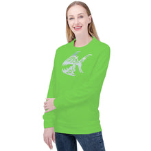 Load image into Gallery viewer, Ti Amo I love you - Exclusive Brand  - Pastel Green - Angry Fish - Women&#39;s Sweatshirt
