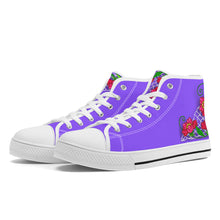 Load image into Gallery viewer, Ti Amo I love you - Exclusive Brand - High-Top Canvas Shoes - White Soles
