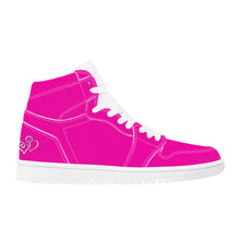 Load image into Gallery viewer, Ti Amo I love you - Exclusive Brand - Hollywood Cerise - High Top Synthetic Leather Sneaker
