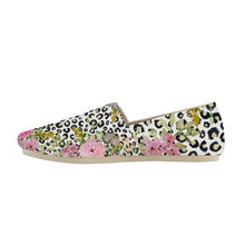 Load image into Gallery viewer, Ti Amo I love you  - Exclusive Brand  - Leopard with Flowers - Womens Casual Flats - Ladies Driving Shoes
