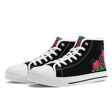 Load image into Gallery viewer, Ti Amo I love you - Exclusive Brand  - High-Top Canvas Shoes - White Soles
