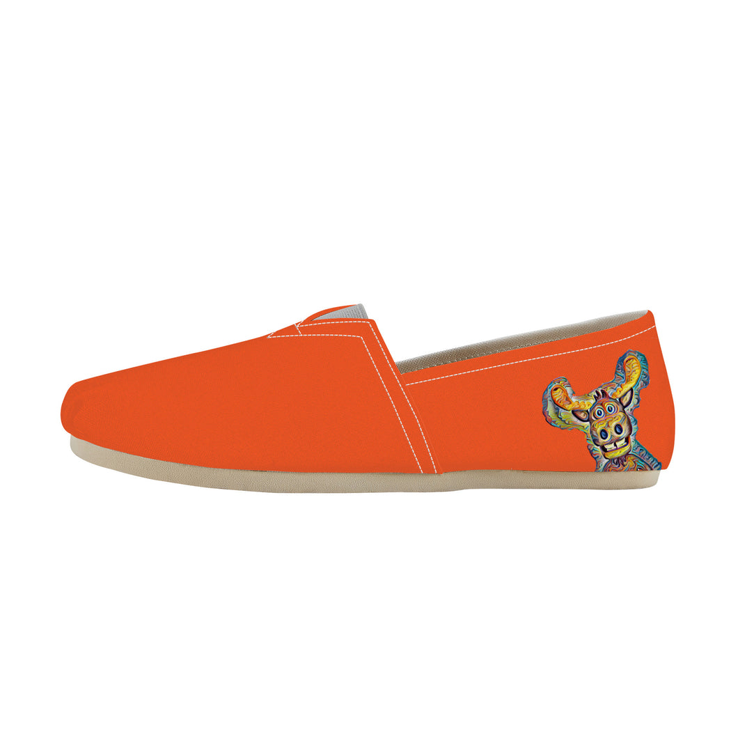 Ti Amo I love you  - Exclusive Brand - Bright Orange Moose -  Casual Flat Driving Shoe