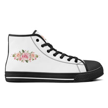 Load image into Gallery viewer, Ti Amo I love you - Exclusive Brand - High-Top Canvas Shoes - Black Soles
