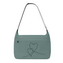 Load image into Gallery viewer, Ti Amo I love you - Exclusive Brand - Blue Smoke -  Double Script Heart - Journey Computer Shoulder Bag
