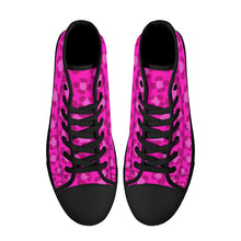 Load image into Gallery viewer, Ti Amo I love you - Exclusive Brand - High-Top Canvas Shoes - Black Soles
