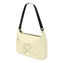 Load image into Gallery viewer, Ti Amo I love you - Exclusive Brand - Baja White - Double Script Heart - Journey Computer Shoulder Bag
