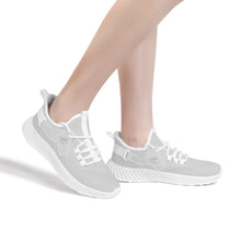 Load image into Gallery viewer, Ti Amo I love you - Exclusive Brand - Alto Gray - Double Heart - Womens Mesh Knit Shoes - White Soles
