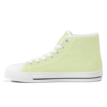 Load image into Gallery viewer, Ti Amo I love you  - Exclusive Brand - Beryl Green - Unisex High-Top Canvas Shoes - White Soles
