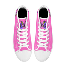 Load image into Gallery viewer, Ti Amo I love you- Exclusive Brand - High-Top Canvas Shoes - White Soles
