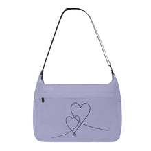 Load image into Gallery viewer, Ti Amo I love you - Exclusive Brand  - Logan Purple - Double Script Heart - Journey Computer Shoulder Bag
