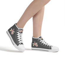 Load image into Gallery viewer, Ti Amo I love you - Exclusive Brand - High-Top Canvas Shoes - White Soles
