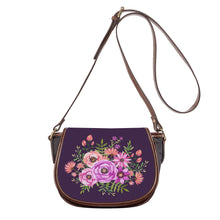 Load image into Gallery viewer, Ti Amo I love you - Exclusive Brand - Fig - Floral Bouquet - Saddle Bag
