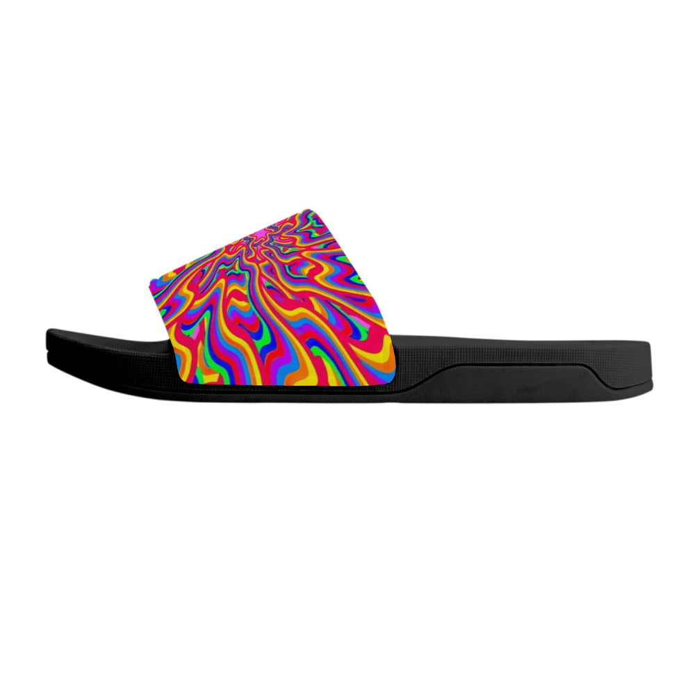 Ti Amo I love you - Exclusive Brand  - Rainbow - Mens/  Womens / Children/ Youth  - Sandals - Black Soles