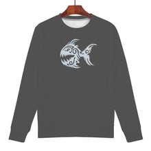 Load image into Gallery viewer, Ti Amo I love you - Exclusive Brand  - Davy&#39;s Grey- Angry Fish - Women&#39;s Sweatshirt
