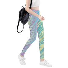 Load image into Gallery viewer, Ti Amo I love you - Exclusive Brand - Sherbert Stripe - Yoga Leggings - Sizes XS-3XL
