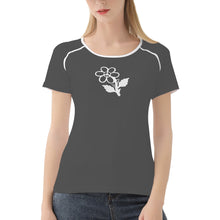 Load image into Gallery viewer, Ti Amo I love you - Exclusive Brand  - Davy&#39;s Grey -  White Daisy - Women&#39;s T shirt
