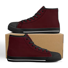 Load image into Gallery viewer, Ti Amo I love you - Exclusive Brand - High-Top Canvas Shoes - Black Soles
